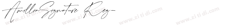 AmilliaSignature Reg字体转换